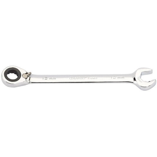 Draper 06843 Expert 12mm Draper Expert Hi - Torq® Metric Reversible Double Ratcheting Combination Spanner