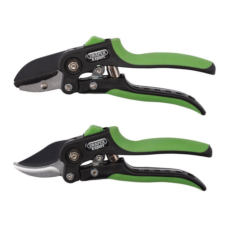 Draper 08986 Anvil and Bypass Secateurs Set 200mm 2 Piece