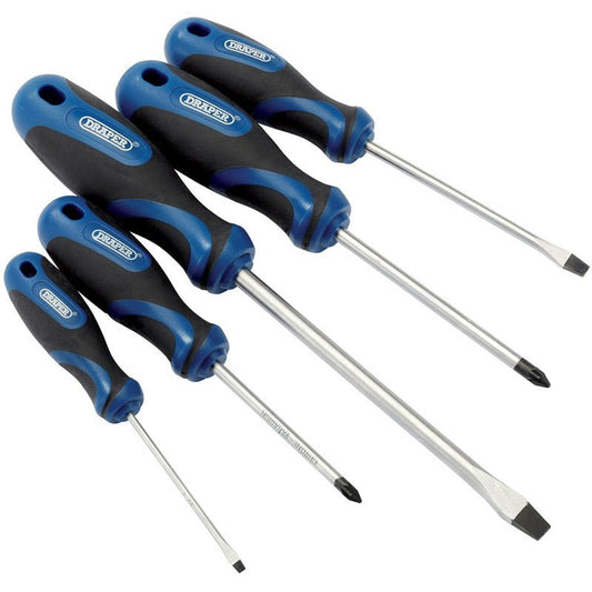 Draper 09783 Soft Grip Screwdriver Set 5 Piece