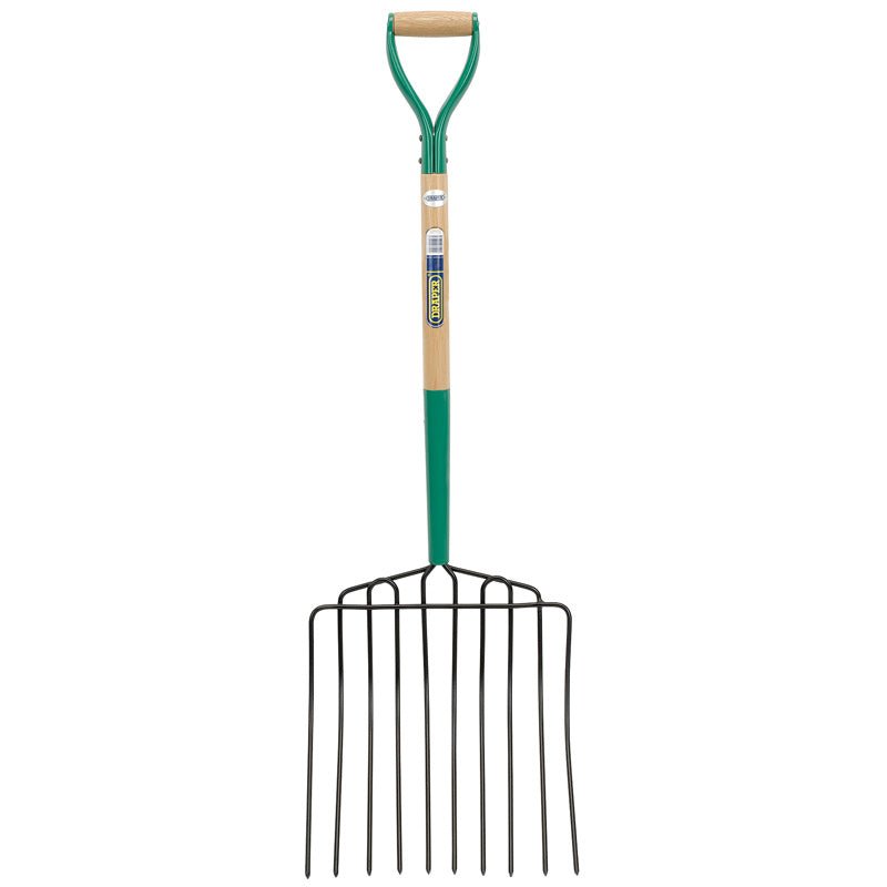 Draper 10 Prong Manure Fork with Wood Shaft and MYD Handle 63578