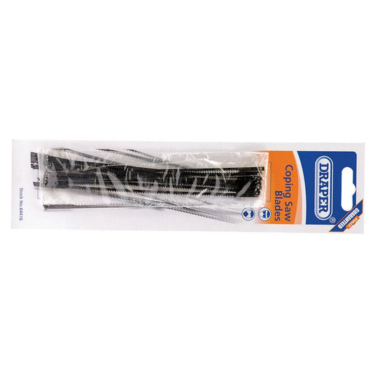 Draper 10 x 15tpi Coping Saw Blades for 64408 and 18052 Coping Saws 64416