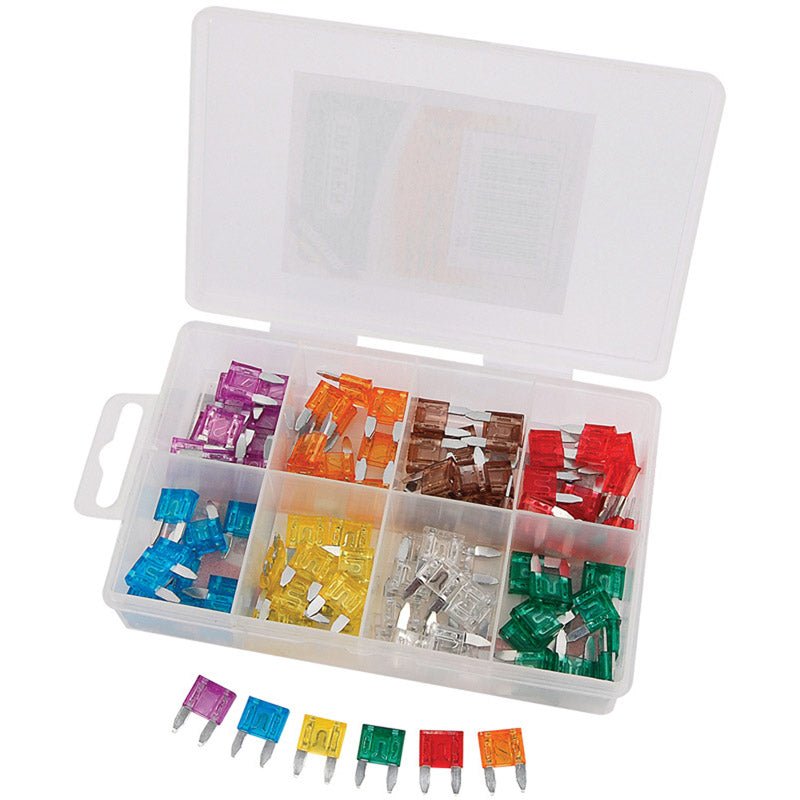 Draper 100 Piece Mini Automotive Plug - In Fuse Assortment 24311