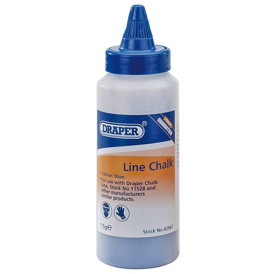 Draper 115G Plastic Bottle of Blue Chalk for Chalk Line 42967