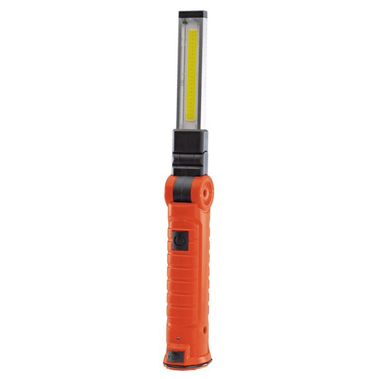 Draper 11776 3W COB/SMD LED Rechargeable Slimline Inspection Lamp - 240 Lumens Orange - McCormickTools