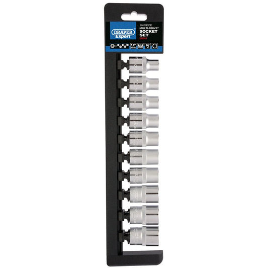 Draper 1/2" Sq. Dr. Expert Multi - Drive®️ Socket Set (10 Piece) - McCormickTools