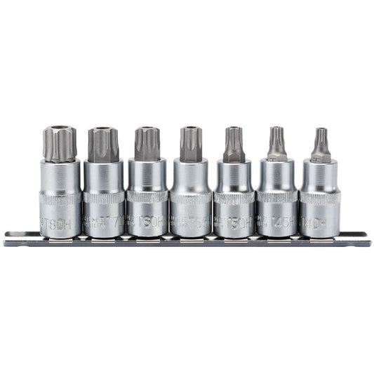 Draper 1/2" Sq. Dr. Tx Star®️ Security Socket Bit Set (7 Piece) - McCormickTools