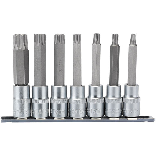 Draper 1/2" Sq. Dr. Tx Star®️ Security Socket Bit Set (7 Piece) - McCormickTools