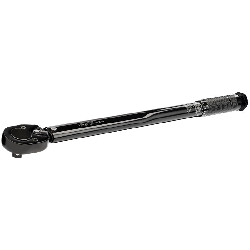 Draper 1/2" Square Drive 30 - 210Nm or 22.1 - 154.9 in - lb Ratchet Torque Wrench 64535