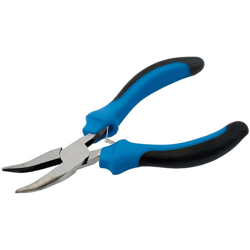 Draper 125mm Soft Grip Bent Nose Mini Pliers 12540