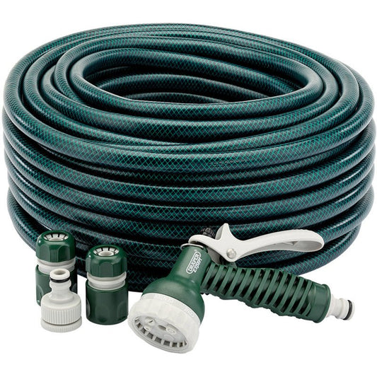 Draper 12mm Bore x 30M Garden Hose and Spray Gun Kit 56447