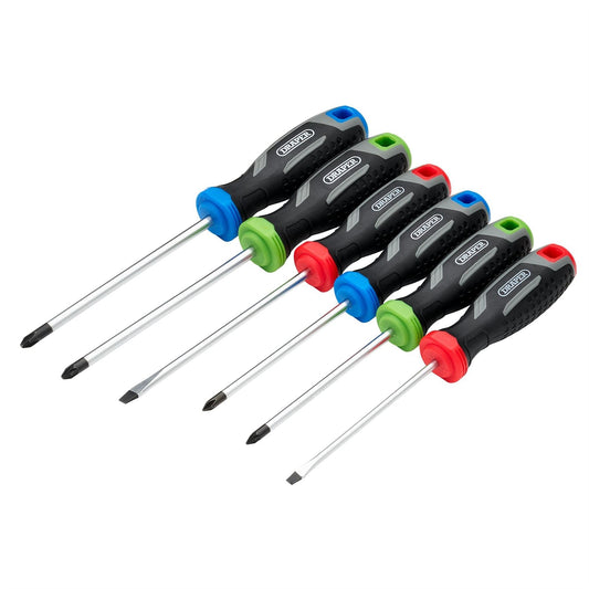 Draper DRA - 13433 Draper 13433 Soft Grip Screwdriver Set 6 Piece