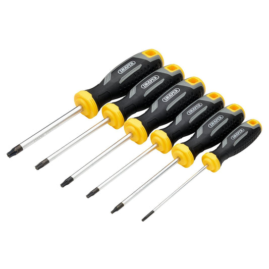 Draper DRA - 13435 Draper 13435 TX - STAR® Tamperproof Soft Grip Screwdriver Set 6 Piece