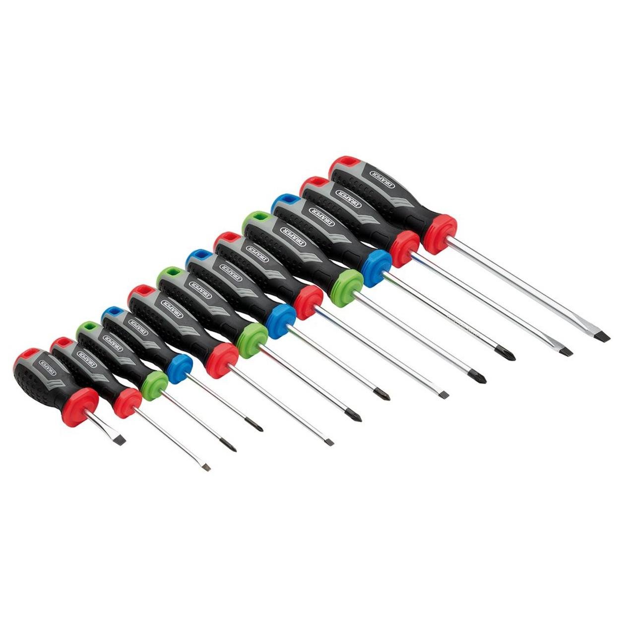 Draper 13436 Soft Grip Screwdriver Set 12 Piece