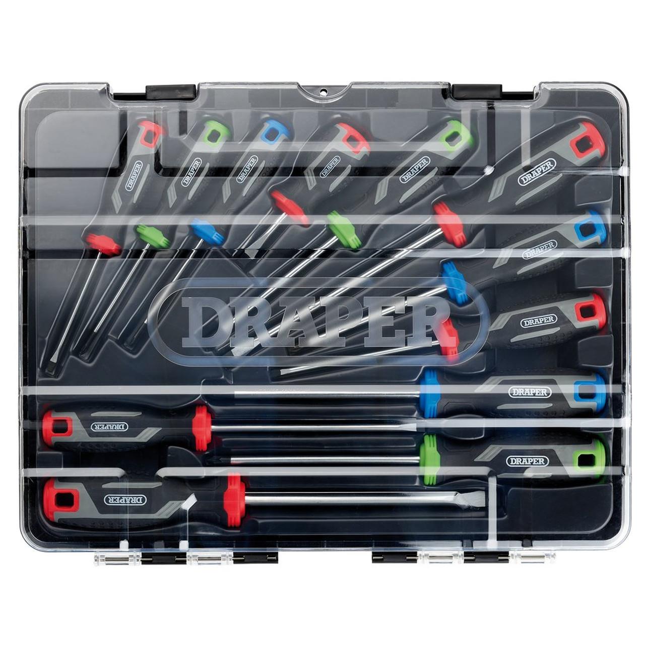 Draper 13436 Soft Grip Screwdriver Set 12 Piece