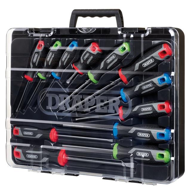 Draper 13436 Soft Grip Screwdriver Set 12 Piece