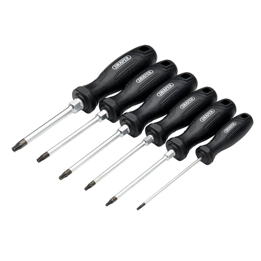 Draper DRA - 13586 Draper 13586 TX - STAR® Tamperproof Hard Grip Screwdriver Set 6 Piece