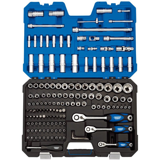 Draper 1/4" 3/8" And 1/2" Sq. Dr. Metric Socket And Socket Bit Set (149 Piece) - McCormickTools