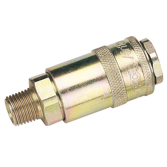 Draper 1/4" Male Thread PCL Tapered Airflow Coupling 37834