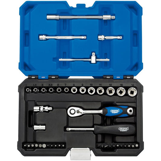 Draper 1/4" Sq. Dr. Metric Expert Multi - Drive®️ Socket Set (43 Piece) - McCormickTools