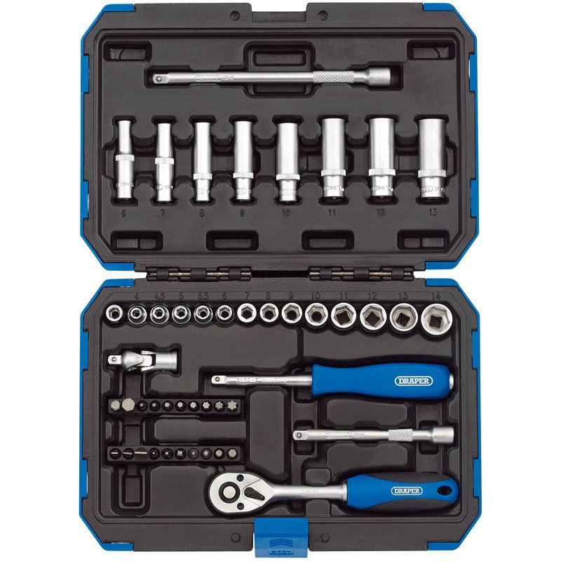 Draper 1/4" Sq. Dr. Metric Socket Set (47 Piece) - McCormickTools