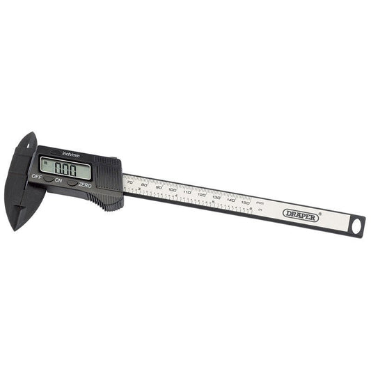 Draper 150mm or 6" Carbon Fibre Digital Caliper Gauge 24816