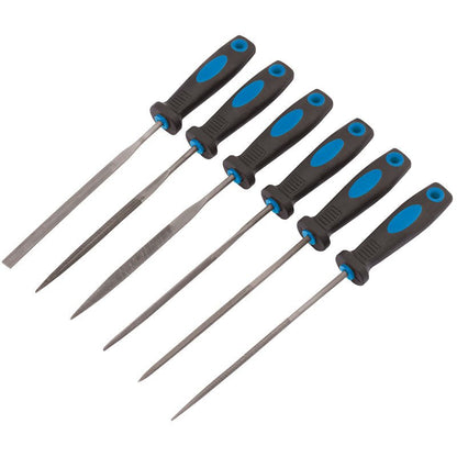 Draper 150mm Soft Grip Needle File Set (6 Piece) 83480