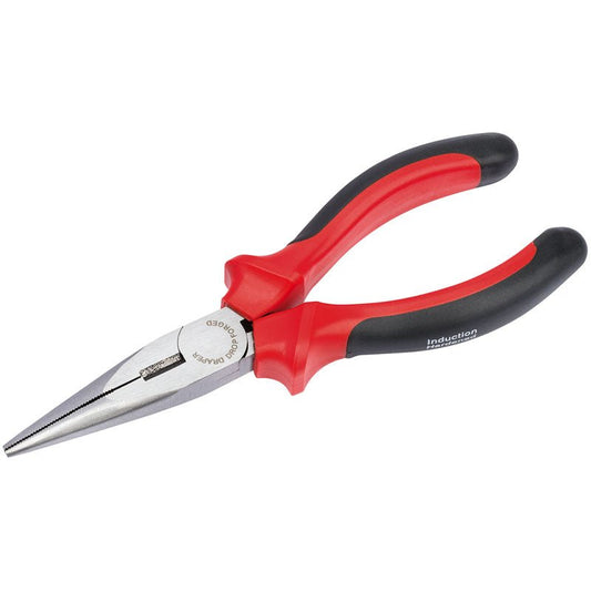 Draper 165mm Heavy Duty Long Nose Pliers with Soft Grip Handles 67997