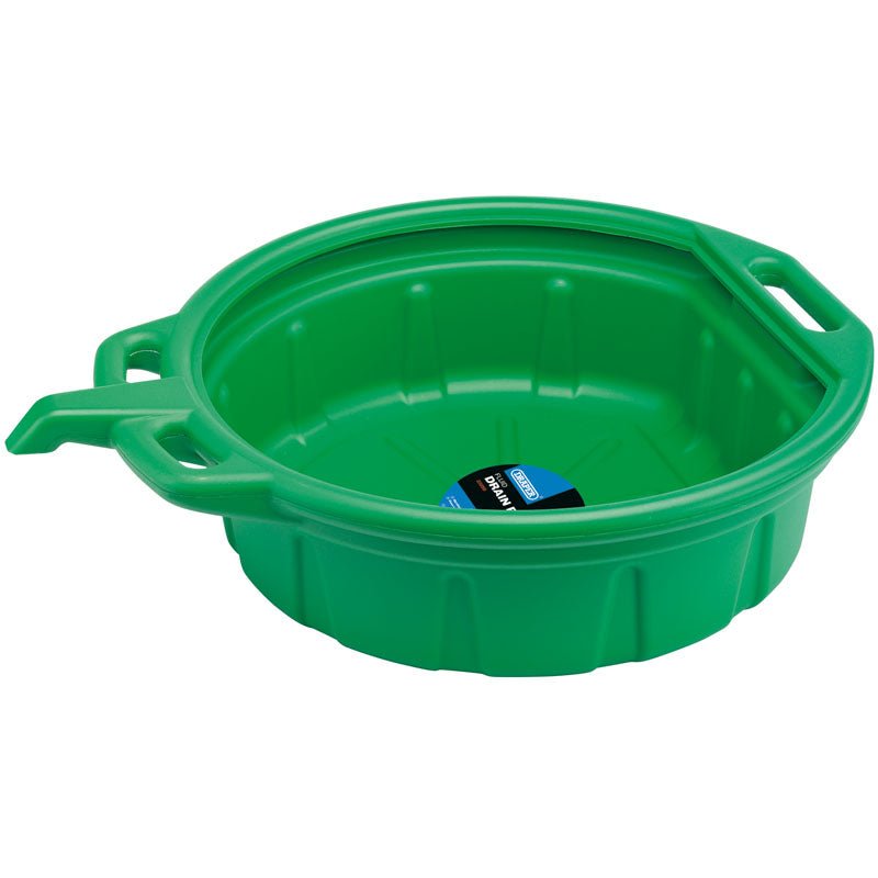 Draper 16L Fluid Drain Pan - Green 23259