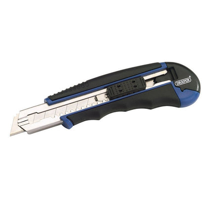 Draper 18mm Retractable Knife with Seven Segment Blade 72144