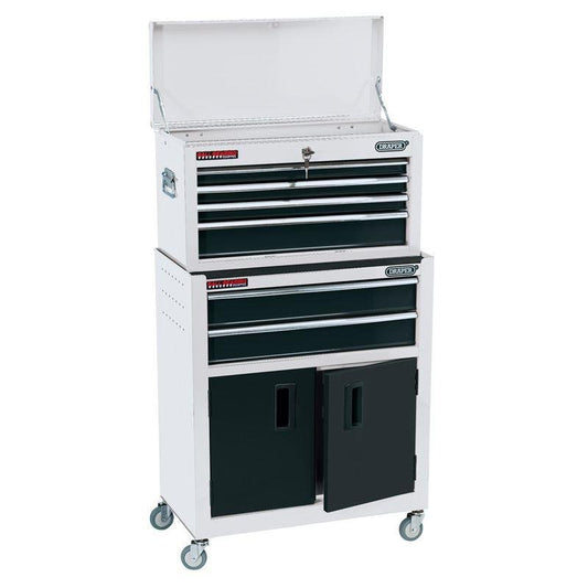 Draper 19576 24" Combined Roller Cabinet and Tool Chest 6 Drawer