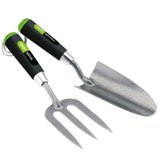 Draper 2 Piece Carbon Steel Heavy Duty Hand Fork and Trowel Set 65960