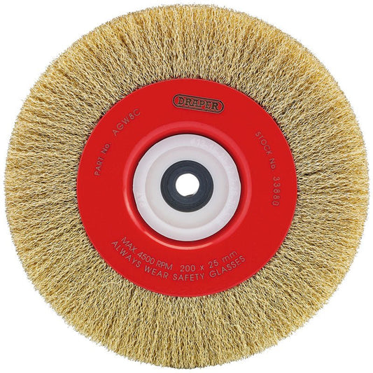 Draper 200 x 19mm Crimped Steel Wire Brushes 33880