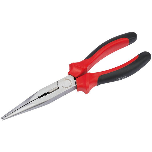 Draper 200mm Heavy Duty Long Nose Pliers with Soft Grip Handles 68300