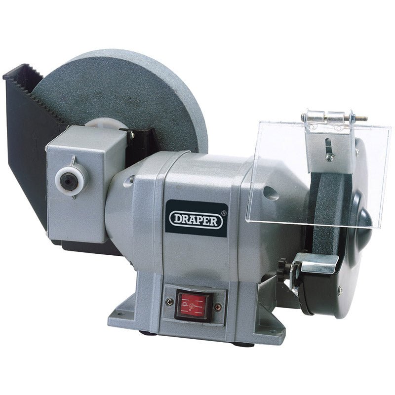 Draper 230V 250W Wet and Dry Bench Grinder 78456 - McCormickTools