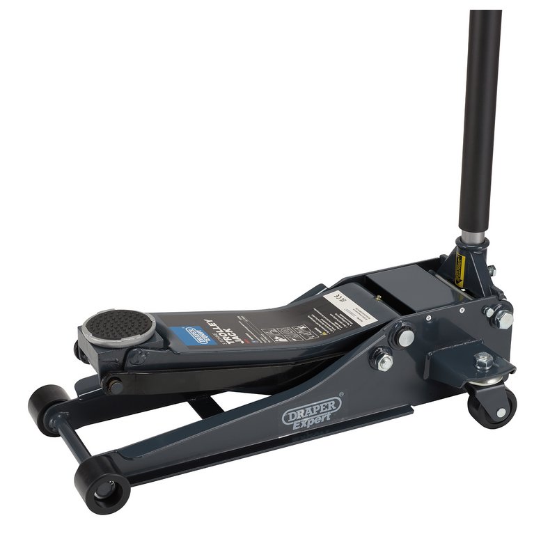 Draper 24271 Expert Professional Low Profile Garage Trolley Jack 3 Tonne