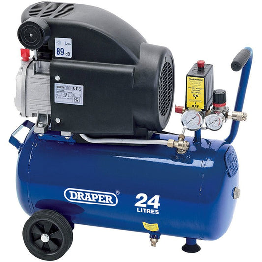 Draper 24L 230V 2.0hp (1.5kW) Air Compressor 24980