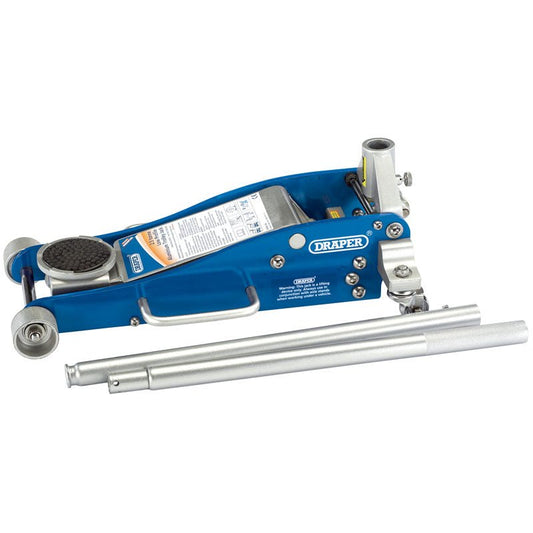 Draper 2.5 tonne Aluminium/Steel Trolley Jack with 'Quick Lift' Facility 31479