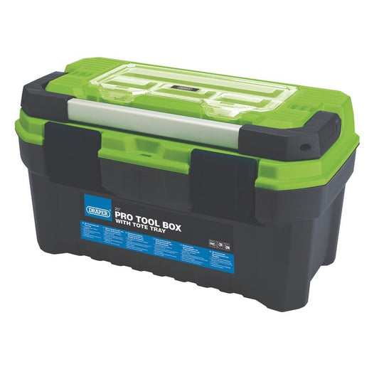 Draper 28076 Pro Toolbox with Tote Tray 20" Green