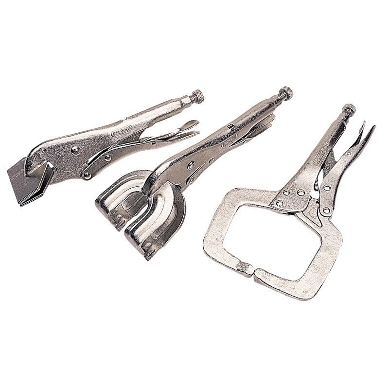 Draper 3 Piece Self Grip Clamp Kit 33836