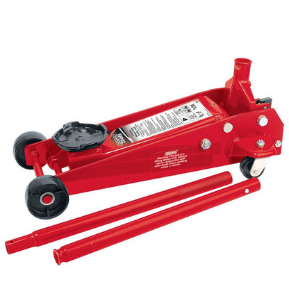 Draper 3 tonne Red Heavy Duty Garage Trolley Jack 60977