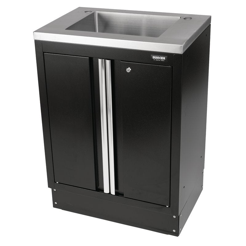 Draper 31034 BUNKER Modular Floor Cabinet with Sink 2 Door 680mm