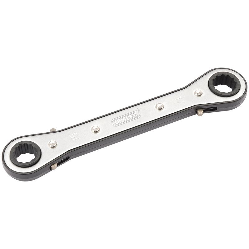 Draper 31996 Ratcheting Ring Spanner 15 x 17mm - McCormickTools