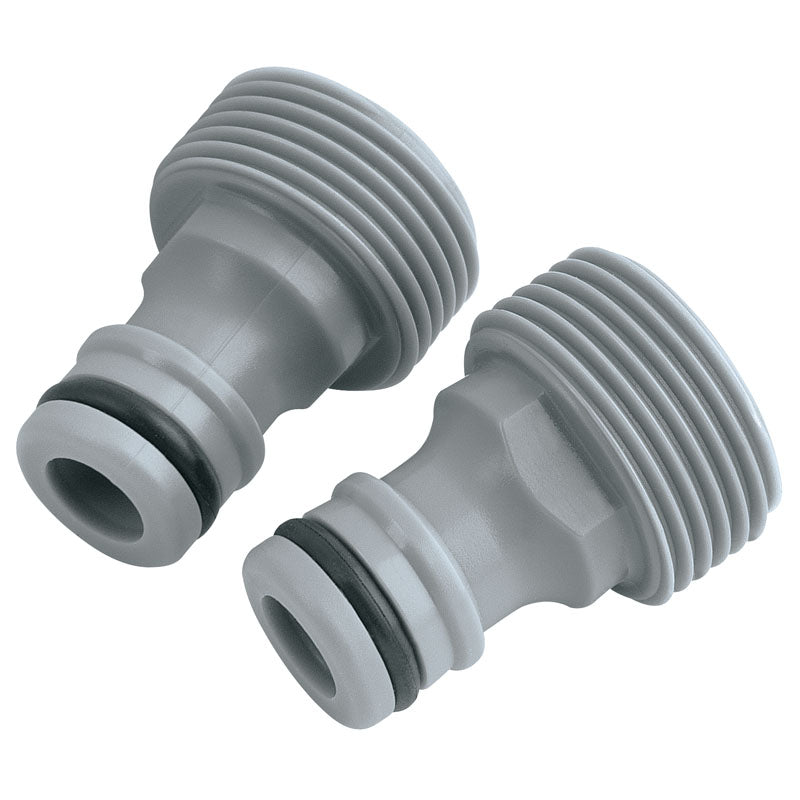 Draper 3/4" Bsp Female To Male Connectors (Twin Pack)