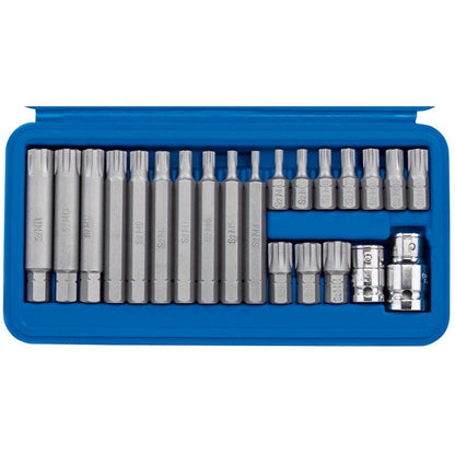 Draper 3/8 1/2" Sq. Dr. Ribe®️ Socket And Bit Set (22 Piece) - McCormickTools