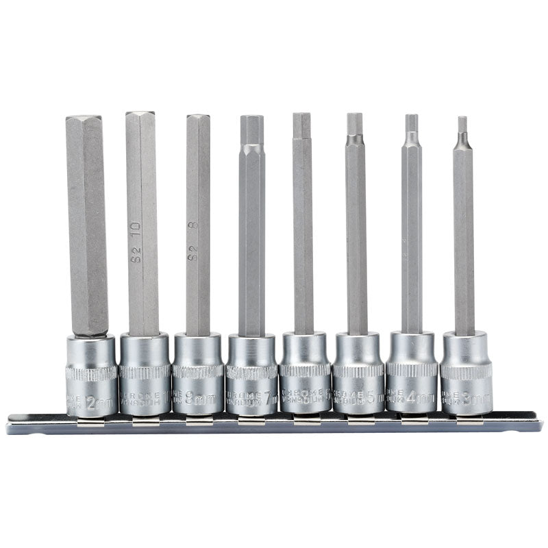 Draper 3/8" Sq. Dr. Hexagonal Socket Bit Set (8 Piece) - McCormickTools