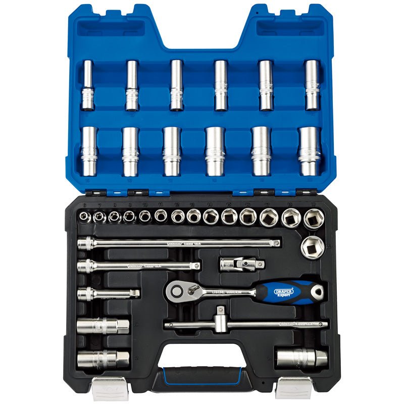 Draper 3/8" Sq. Dr. Metric Socket Set (36 Piece) - McCormickTools