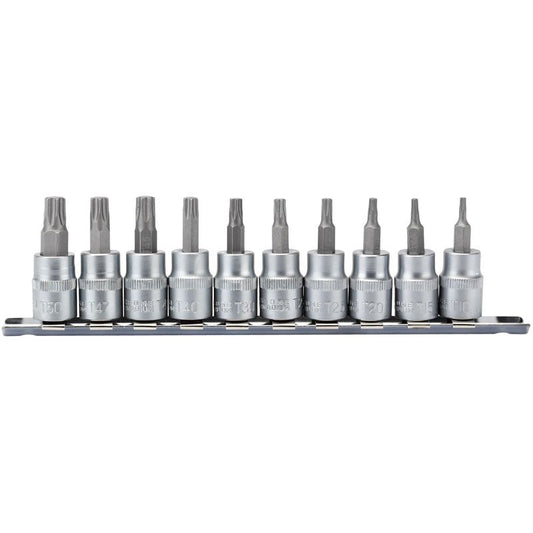 Draper 3/8" Sq. Dr. Tx Star®️ Plus Socket Bit Set (10 Piece) - McCormickTools