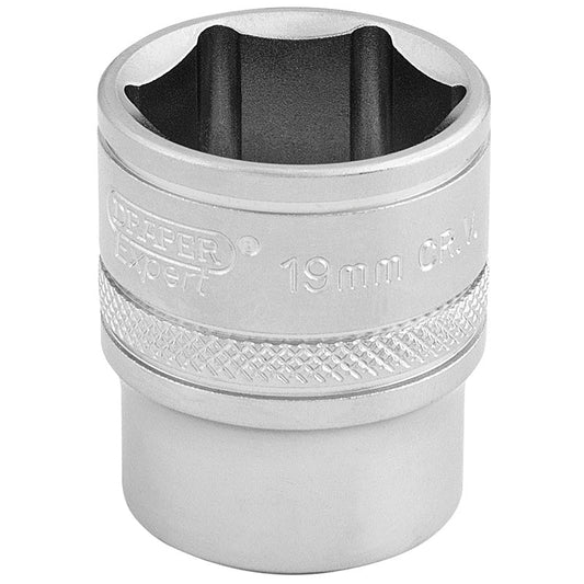 Draper 3/8" Square Drive 6 Point Metric Socket (19mm)