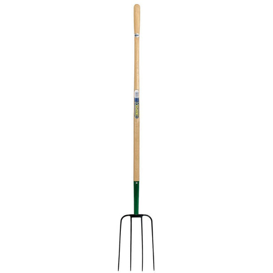 Draper 4 Prong Manure Fork with Wood Shaft 63579