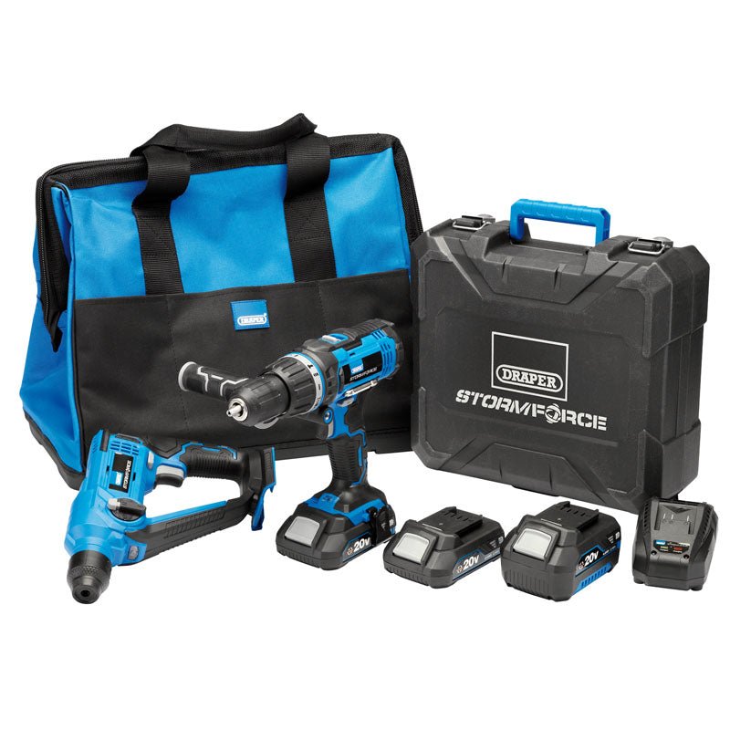 Draper 40429 Draper Storm Force® 20V Cordless Kit 7 Piece